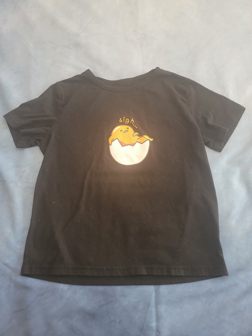 Kids Black Gudetama Graphic Tee